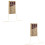 2pcs Chocolate Packet Cocktail Bride Cotton Portable 6