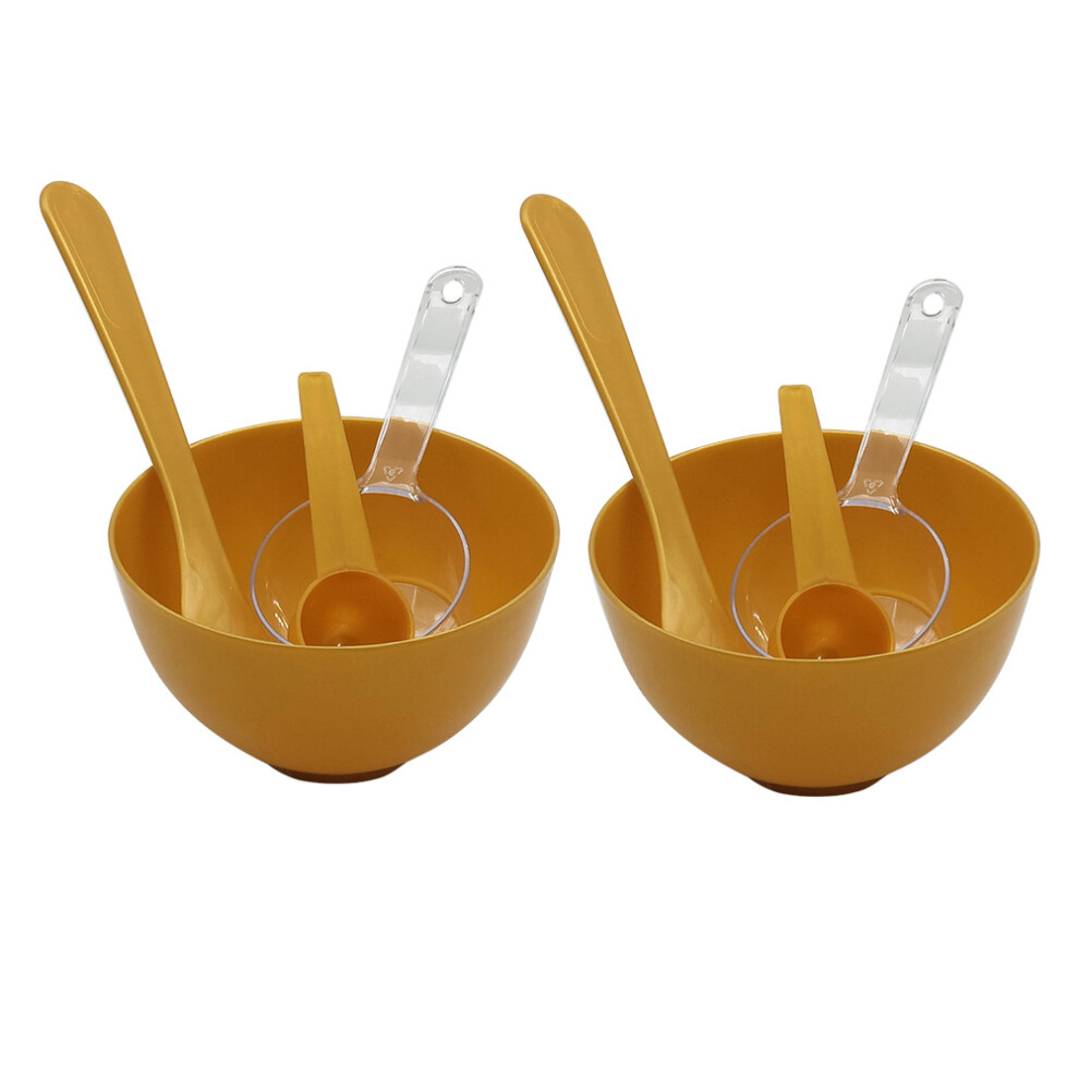 Artibetter 2 Sets Diy Facial Mask Bowl With Mixing Stick Spoon Measuring Cup