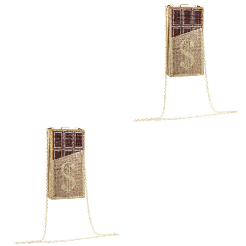 2pcs Chocolate Packet Cocktail Bride Cotton Portable 2