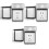 6Pcs Black Plastic Outlet Covers Adhesive Wall Socket Covers for Home 3
