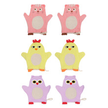 3 Pcs Kids Bath Mitt Washcloths Bathing Scrub For Mitts Body Loofah