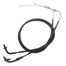 For XVS650 VStar, DS 650, DS 400 motorcycle throttle clutch cables (Black)