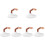 6 Sets Training Finger Models Nail Art Artificial Nails 4