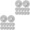 60 Pcs Whistling Kettle Lid Handle Kit With 3