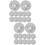 60 Pcs Whistling Kettle Lid Handle Kit With 7