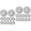 60 Pcs Whistling Kettle Lid Handle Kit With 4