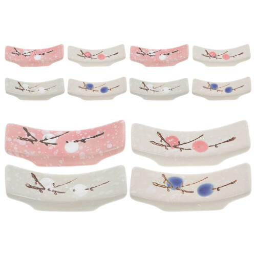 36 Pcs Japanese Style Ceramic Chopsticks Spoon Rest Set 2