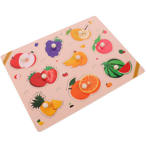 5 Sets Fruit Themed Jigsaw Puzzles Educational Kids Plaything 2