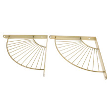 4 Pcs Wall Mounted Triangle Shelf Support Bracket With Screws