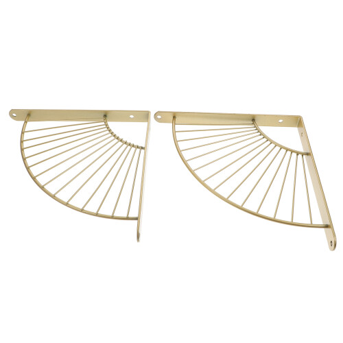 4 Pcs Wall Mounted Triangle Shelf Support Bracket With Screws