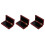 3pcs Box Saxophone Case Clarinet Case Walnut Case Wooden Reed Storage 7