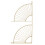 4 Pcs Wall Mounted Triangle Shelf Support Bracket With Screws 2