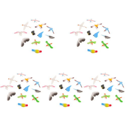 5 Sets Simulation Plastic Birds Toys For Children 2