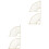 4 Pcs Wall Mounted Triangle Shelf Support Bracket With Screws 4