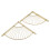 4 Pcs Wall Mounted Triangle Shelf Support Bracket With Screws 8