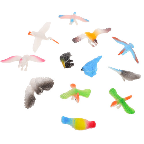 5 Sets Simulation Plastic Birds Toys For Children 1