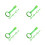 16 Pcs Pull Up Rings For Playpen Walking Exercise Safety 5
