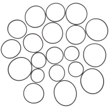 40 Pcs Rubber Belts For Cassette Recorder Repair And Maintenance
