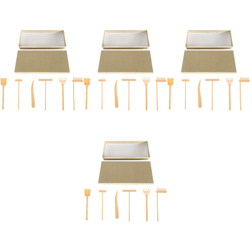 4 Sets Sand Rake Plastic Child 2