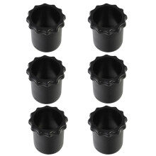 18Pcs Black Silicone Mic Bottom Rod Sleeves Anti-Slip Anti-Roll Covers