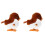 2Pcs Jumping Sparrow Wind Up Animal Toy Clockwork Spring Plaything 3