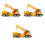 3Pcs Delicate Model Crane Pendant Desktop Ornament For Decoration 3