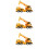 3Pcs Delicate Model Crane Pendant Desktop Ornament For Decoration 8