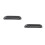 2Pcs Surfboard Large Fin Splitter Snap Base Durable Black 3