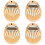 4Pièces Kalimba Décoratif 8 Clés Pour Débutants 5