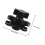 2pcs Aluminum Alloy Double Socket Arm Ball Head Camera Mount 2