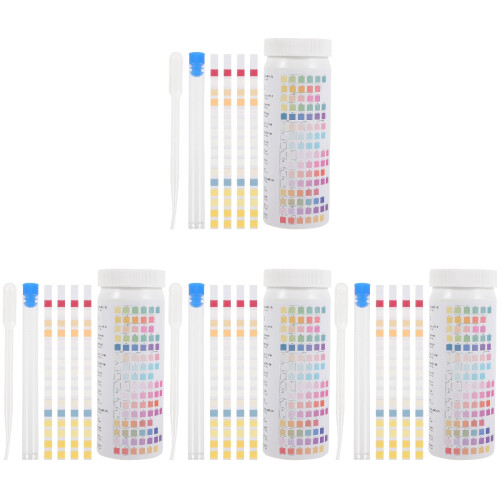 4 Pack Household Water Quality Testing Paper Aquarium Eye Dropper 2