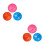 6 Pcs Playground Bouncing Balls Children Fun Toy Gift 8