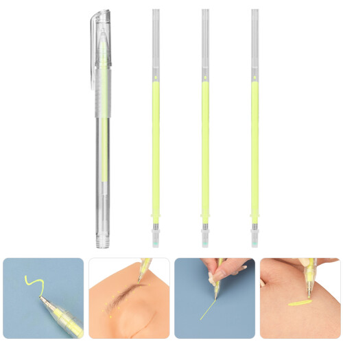 One Set Marker Pen For Eyebrow Position Marking With Refills 2