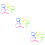 3 Count Handheld Magnifier Elder Child Colorful Magnifying Glass 6