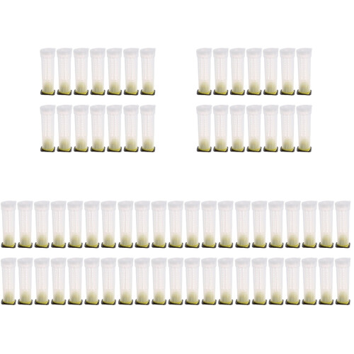 100 Pcs Roller Cage Plastic Holder Beekeeping Tool 1