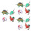 12 Pcs Iron Sheet Clockwork Animal Wind-Up Toy 7