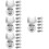 24 Pcs Cat Shaped Stainless Steel Bag Locks Closures Replacements 7
