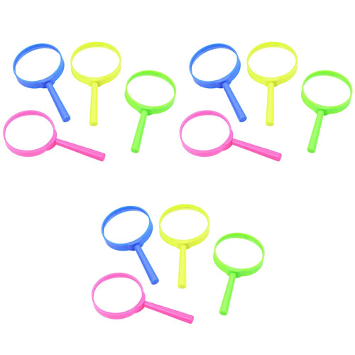 3 Count Handheld Magnifier Elder Child Colorful Magnifying Glass 2