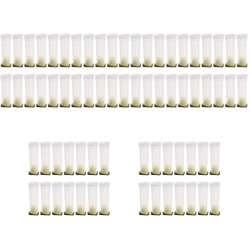 100 Pcs Roller Cage Plastic Holder Beekeeping Tool 2