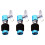 3Pcs Blue Hi-Hat Clutch Replacement Drum Accessories for Percussion 3