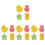 16 Pcs Baby Bath Sponge Scrubber Set For Shower And Bath 4