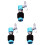 3Pcs Blue Hi-Hat Clutch Replacement Drum Accessories for Percussion 2
