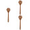 3 Pcs Beech Noodle Spoon Kitchen Colander Wood Color 6