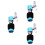 3Pcs Blue Hi-Hat Clutch Replacement Drum Accessories for Percussion 5