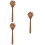 3 Pcs Beech Noodle Spoon Kitchen Colander Wood Color 7