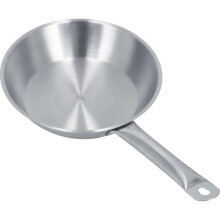 Padella in acciaio inossidabile con manico singolo 8.7x2.0in Argento