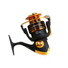 Saltwater Fishing Reel Metal Ax4000 Strong Sturdy Gear Body Comfort Grip Handle Lightweight Design for Bowfishing Lake and Sea Anglers