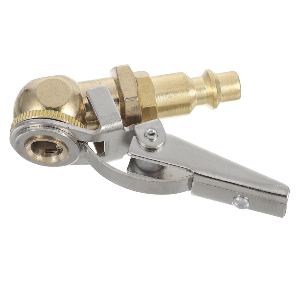 Locking Chuck For Inflating Tyres, Air Compressors, 1/4 Inch Npt Gauge Nozzle 9382693679666