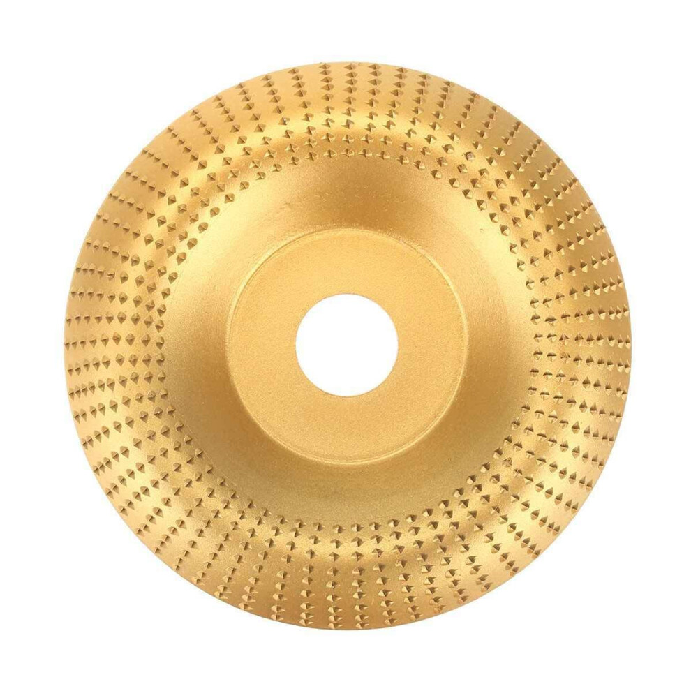 Grinding Wheel 125Mm Wood Shaping Disc Tungsten Carbide Wood Carving Disc For Angle Grinder Gold 9382693867018