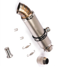 Motorcycle 51 mm Universal Moto Rcycle Exhaust Escape Moto Cafe Racer for Benelli TRK 502 for Suzuki GSXR250 GSR 600 Multicolored (Multicolored A)